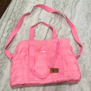 Pink Victoria secret mini duffle bag